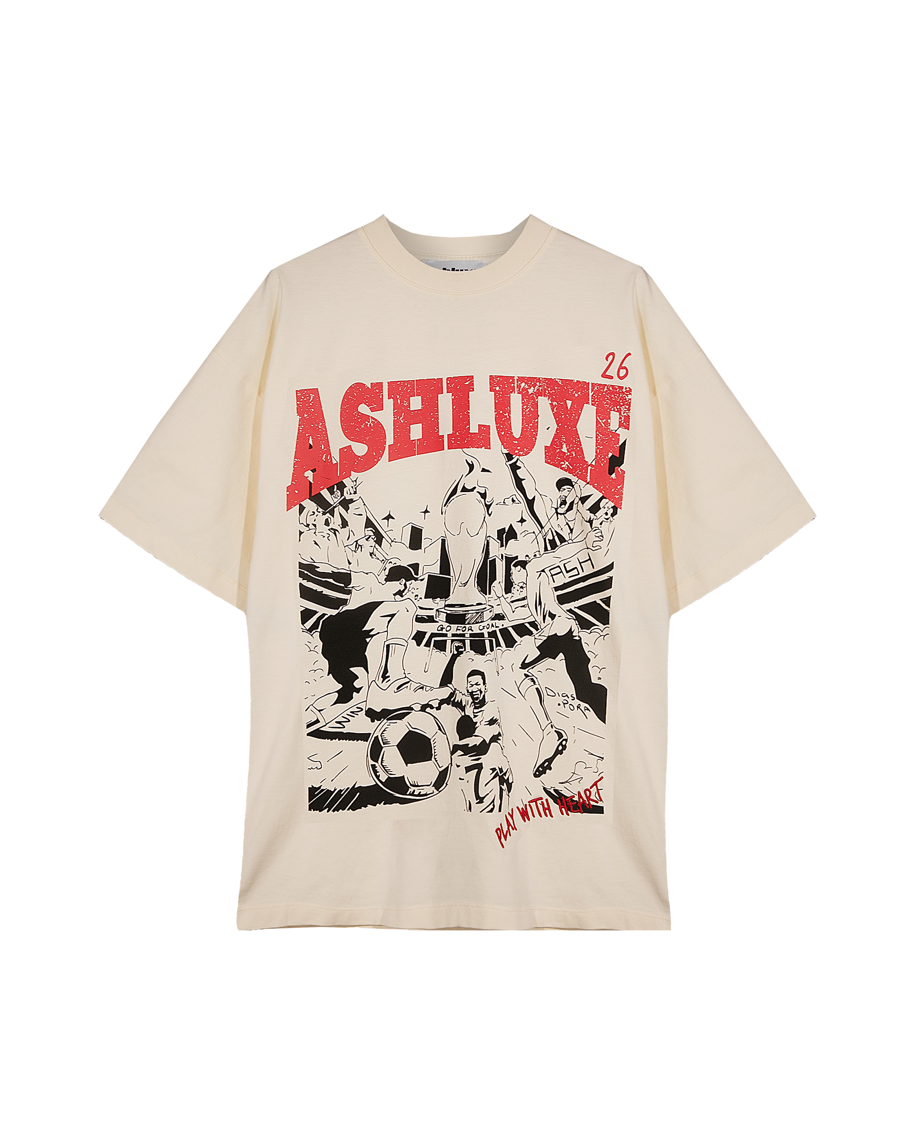 Ashluxe Stadium T-Shirt Cream