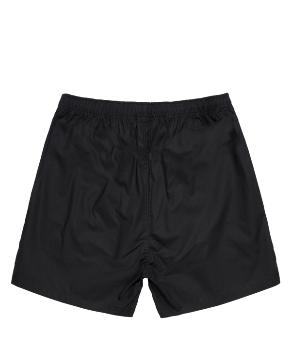 Ashuxe Classic Satin Logo Swimshort Black