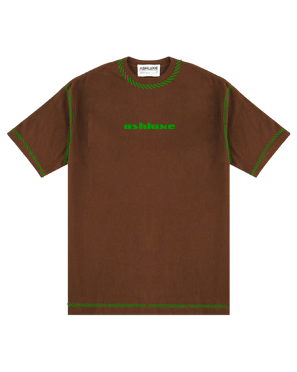 Ashluxe Threaded T-shirt - Brown