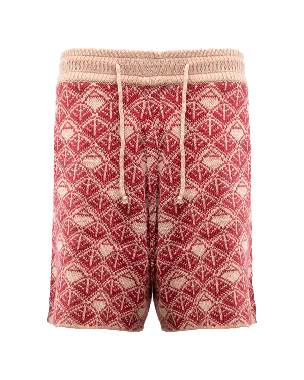 Ashluxe  Monogram Knitted Short Pink