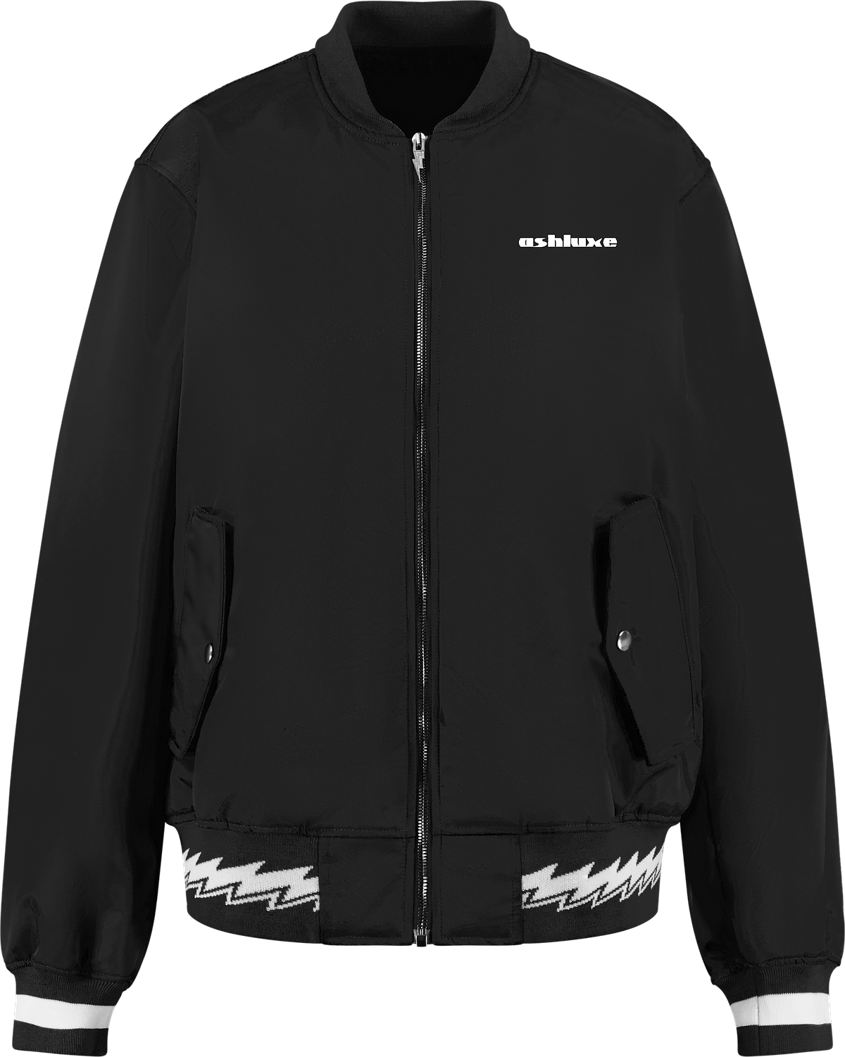 ASHLUXE Bomber Jacket - Black