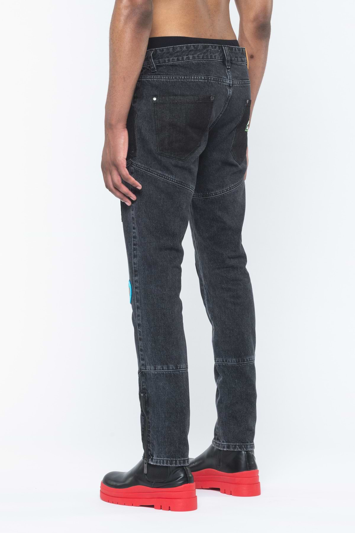 ASHLUXE Race Club Denim Pant Black