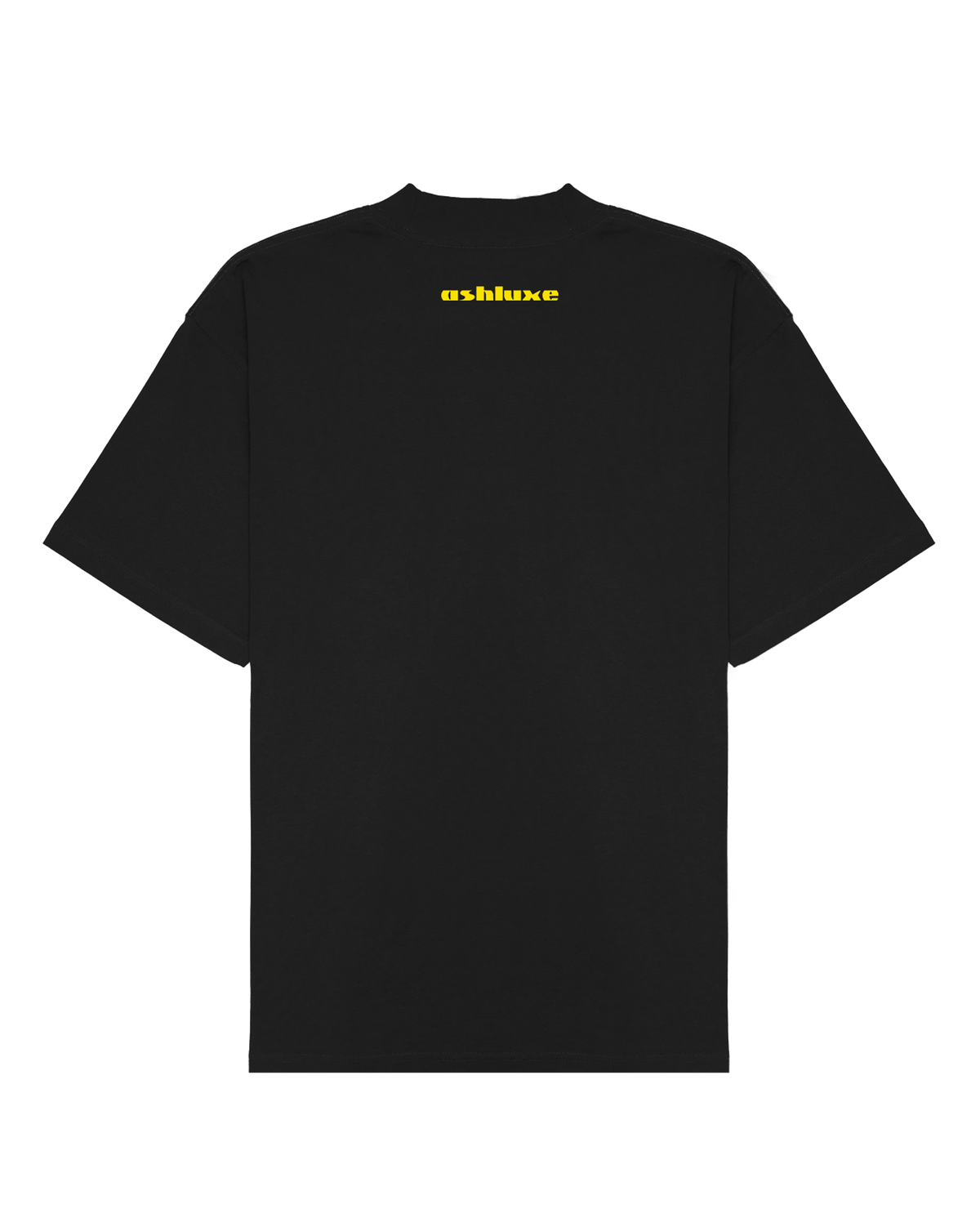 ASHLUXE Logo Blank High neck T-shirt Black