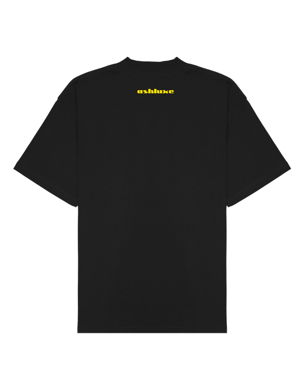 ASHLUXE Logo Blank High neck T-shirt Black