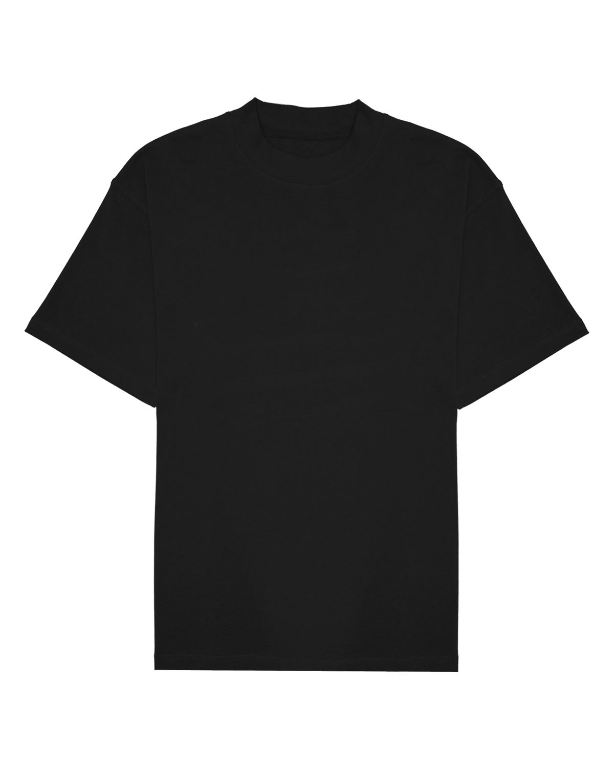 ASHLUXE Logo Blank High neck T-shirt Black