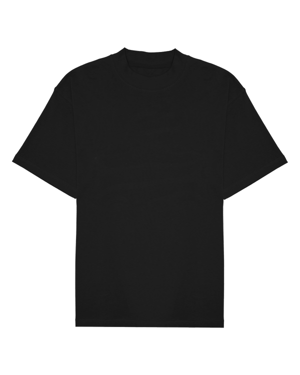 ASHLUXE Logo Blank High neck T-shirt Black