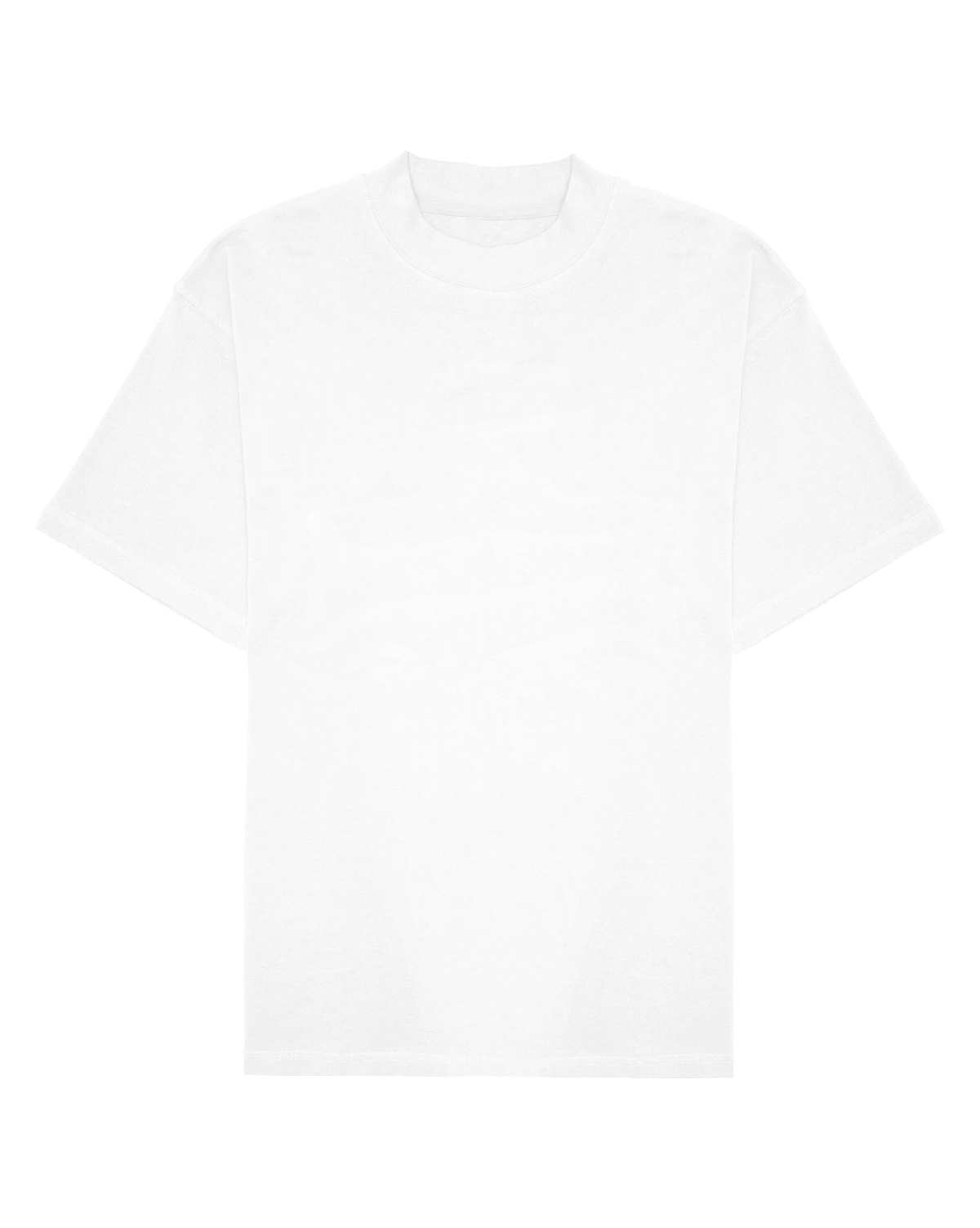 ASHLUXE Logo Blank High neck T-shirt White