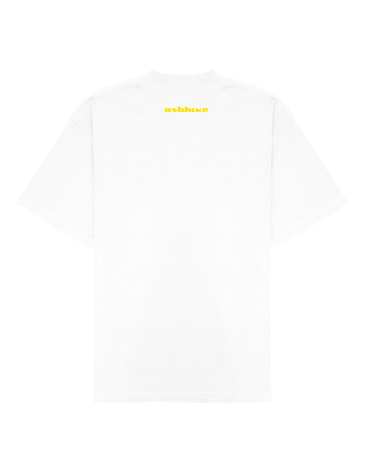 ASHLUXE Logo Blank High neck T-shirt White