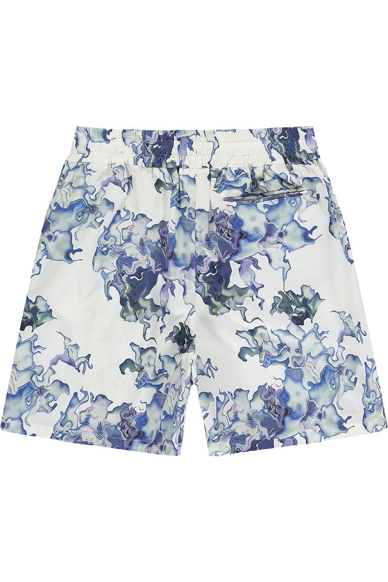 Ashluxe Men s Printed Shorts Blue Flower Aop