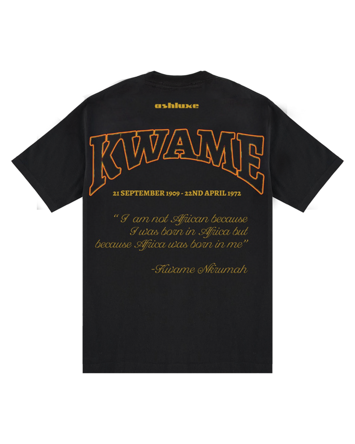 Ashluxe Kwame Icon T-shirt - Black