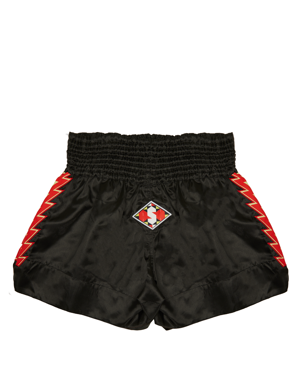 Ashluxe Boxing Trunk Black Gold Red