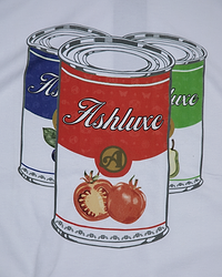 Ashluxe Paradise White Multi-Can T-Shirt  White