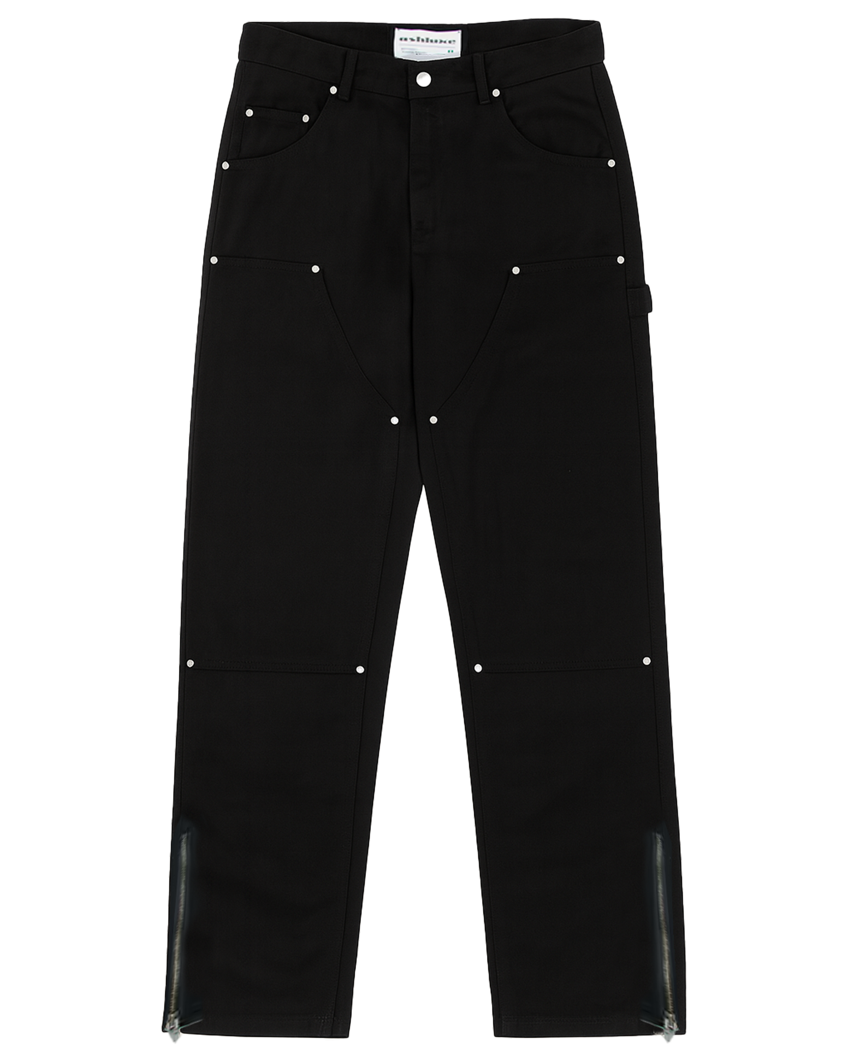 Ashluxe Men's Denim Trucker Jean Black
