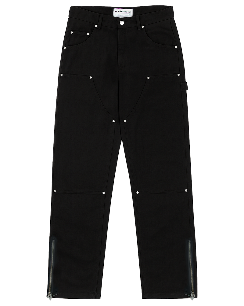 Ashluxe Men's Denim Trucker Jean Black