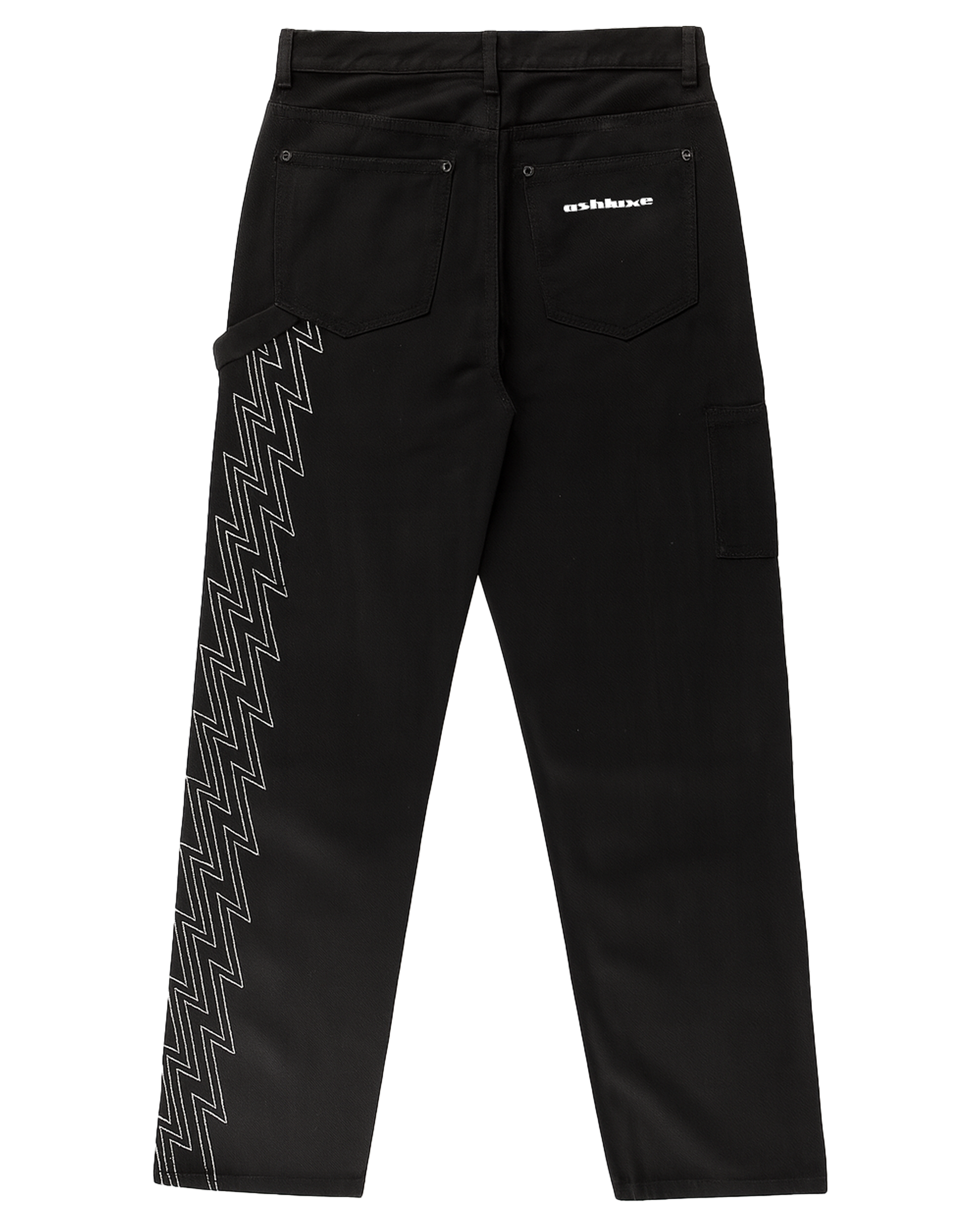 Ashluxe Men's Denim Trucker Jean Black