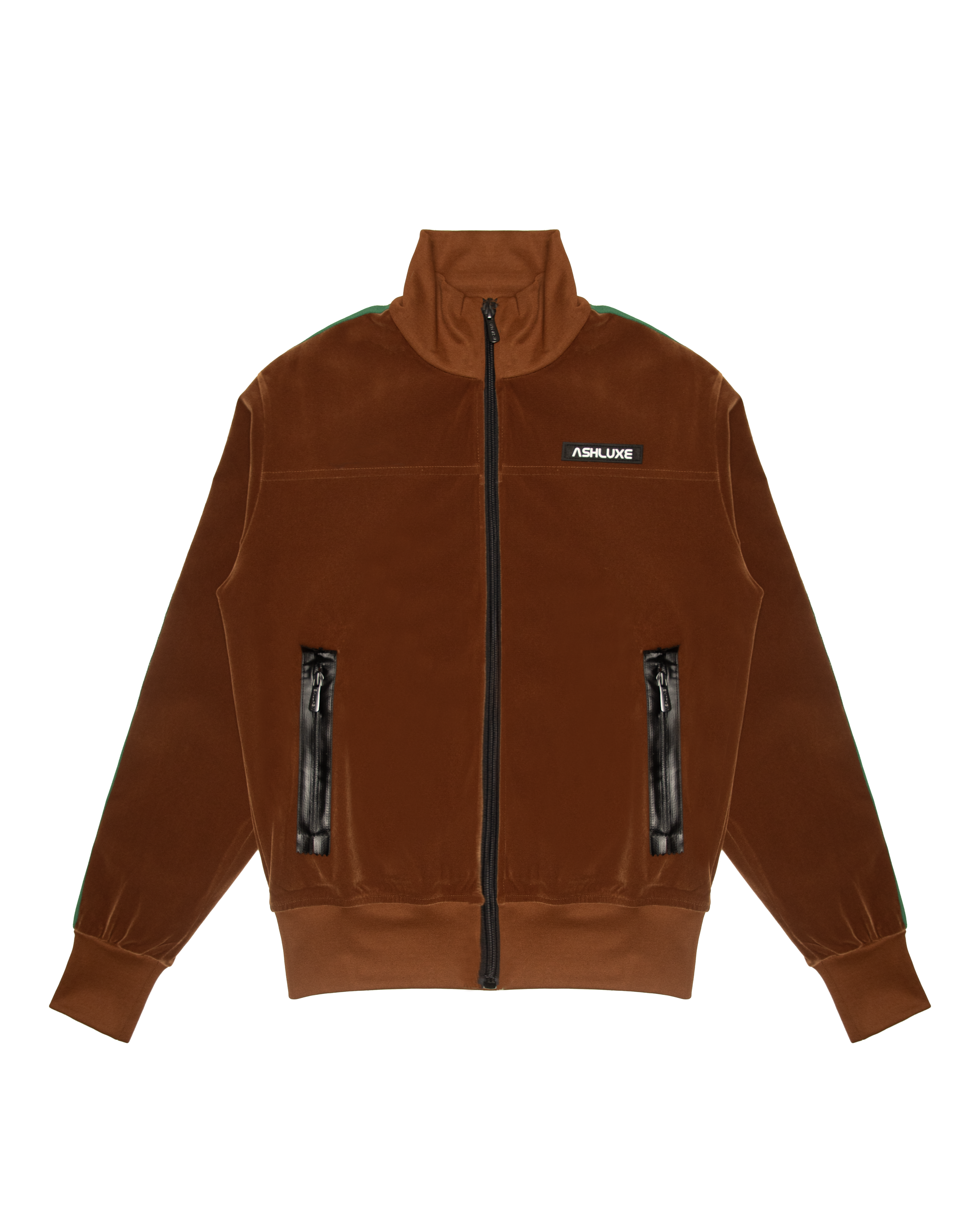 Ashluxe Paradise Track Jacket  Brown