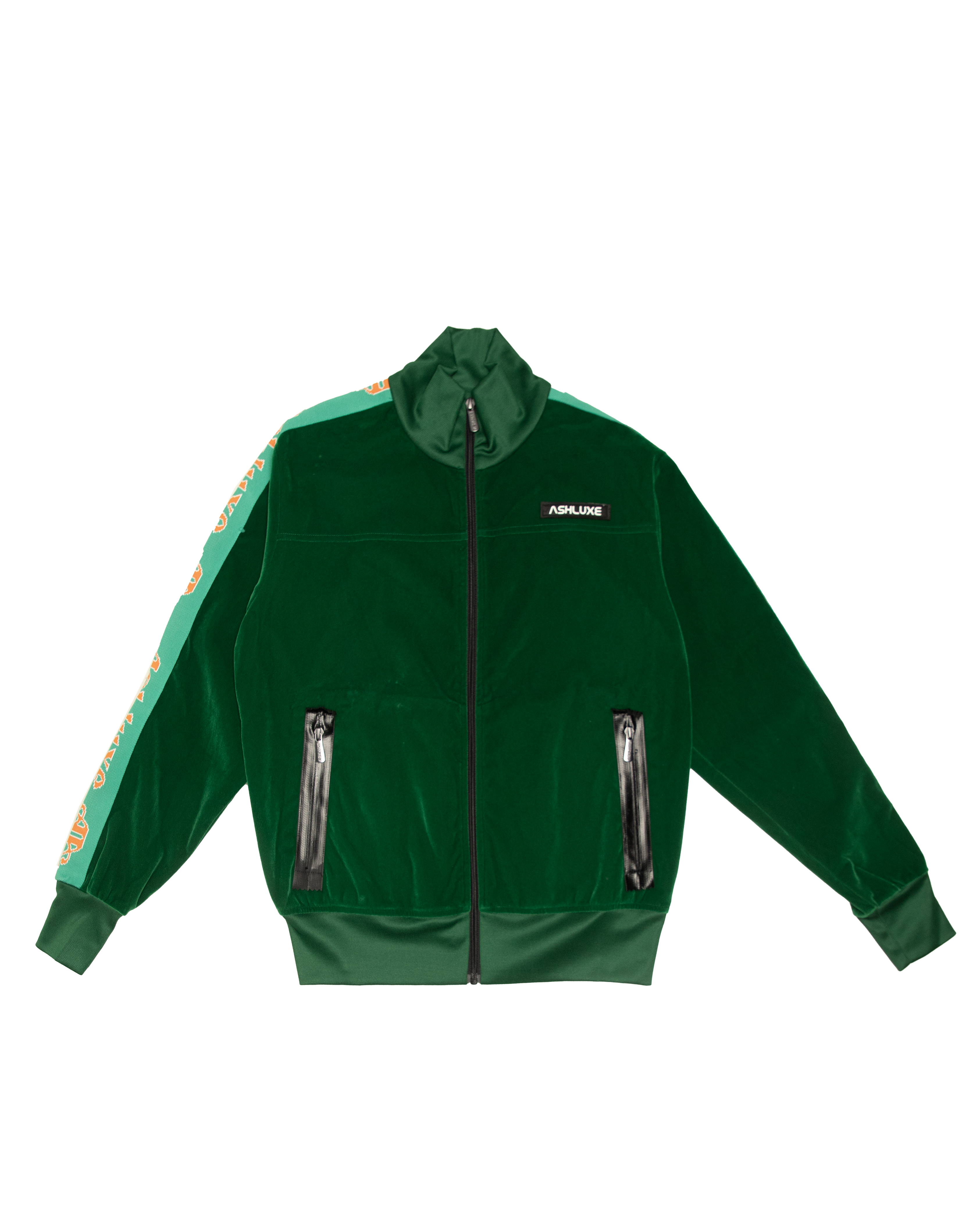 Ashluxe Paradise Track Jacket  Green