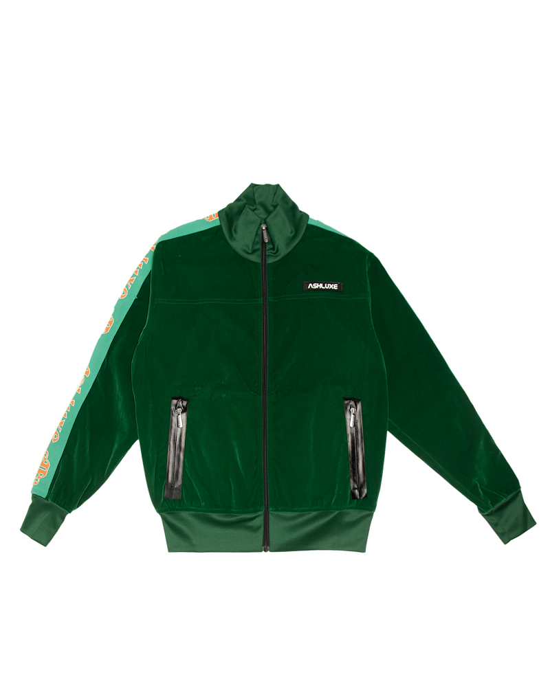 Ashluxe Paradise Track Jacket  Green