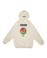 Ashluxe Embroidered Gradient Paradise Hoodie White