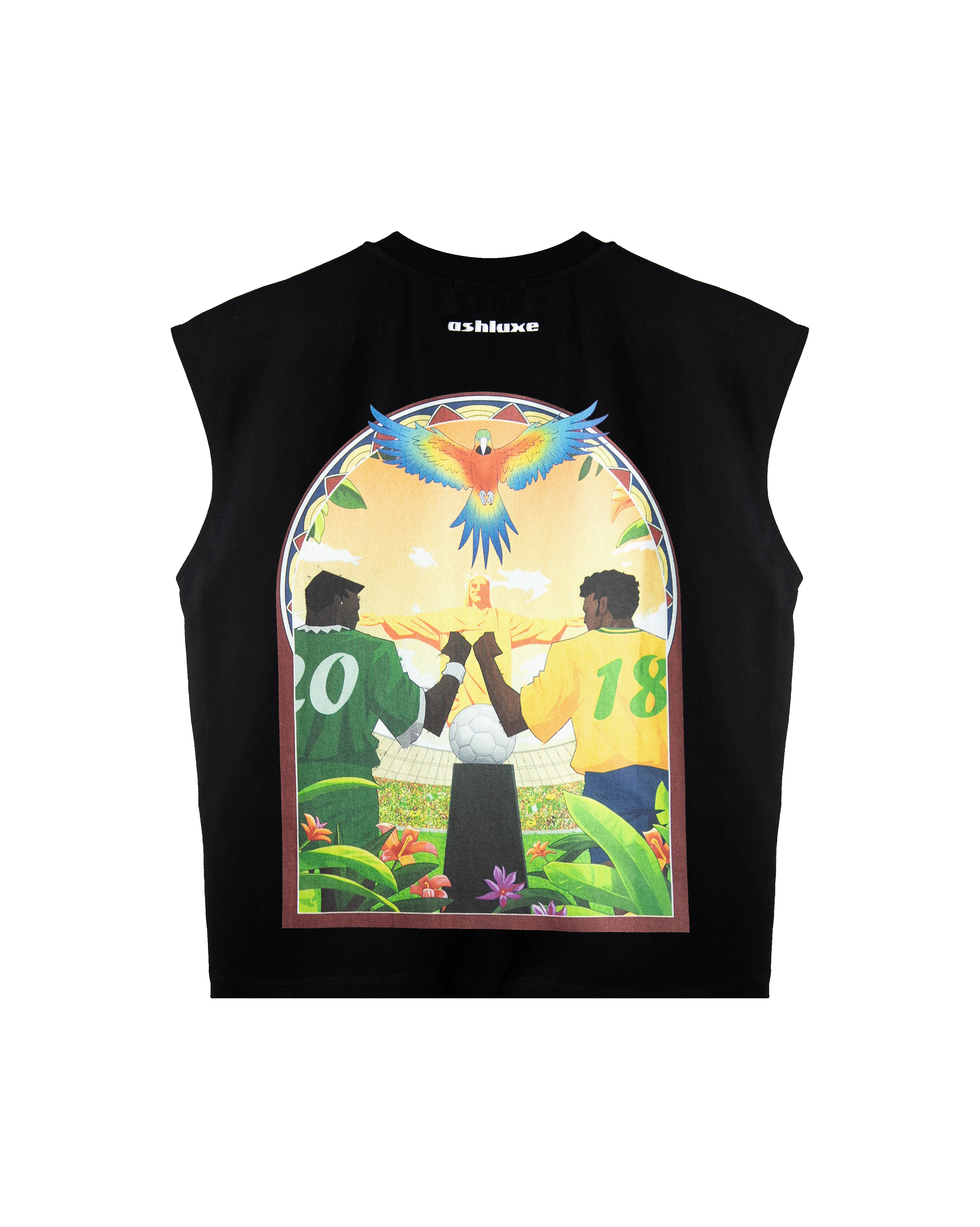 Ashluxe Brazilian Patch Graphic Vest