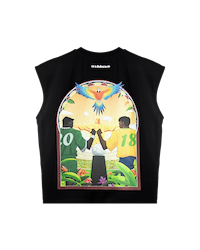 Ashluxe Brazilian Patch Graphic Vest