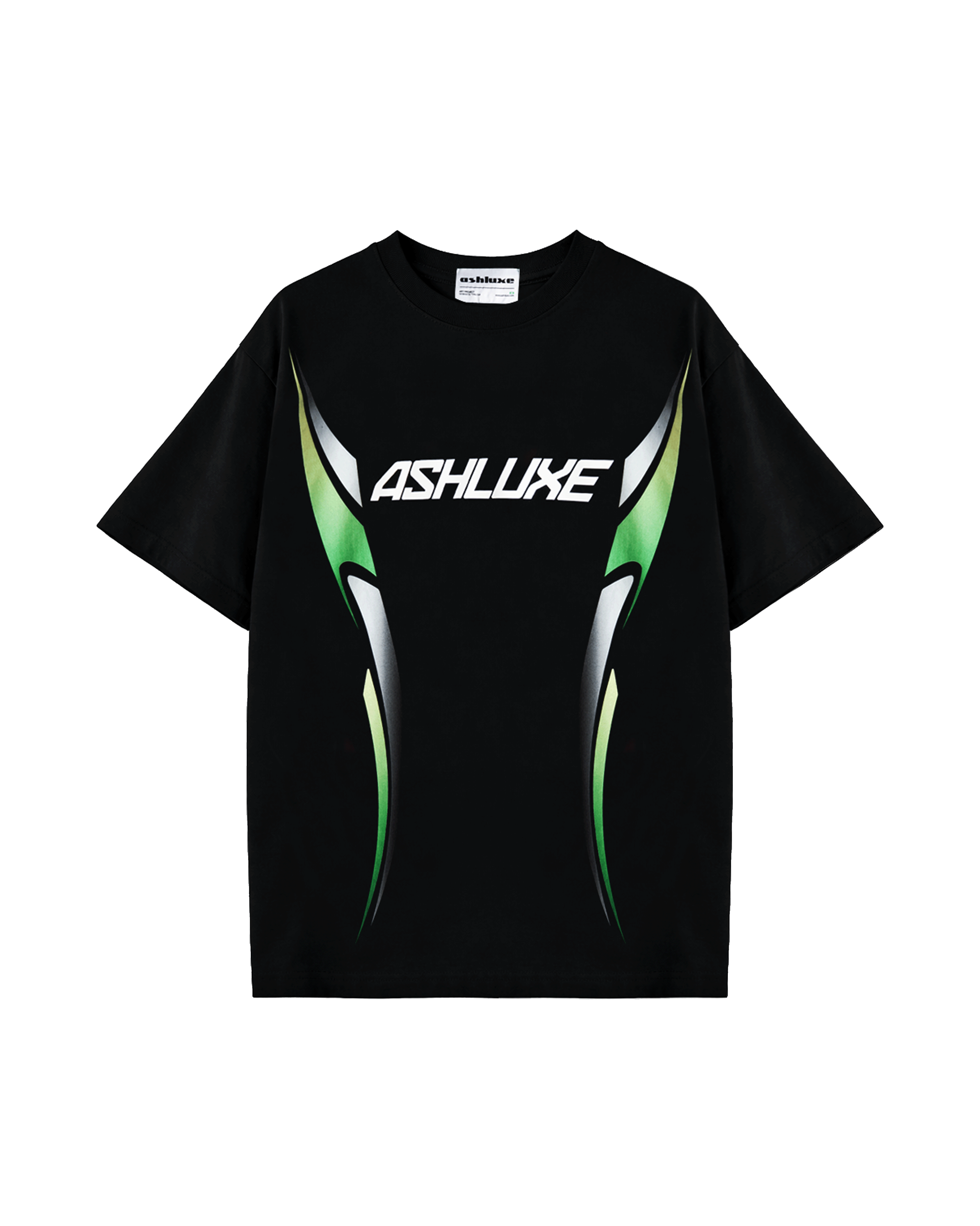 Ashluxe Race Code T-Shirt Black Green