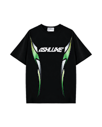 Ashluxe Race Code T-Shirt Black Green