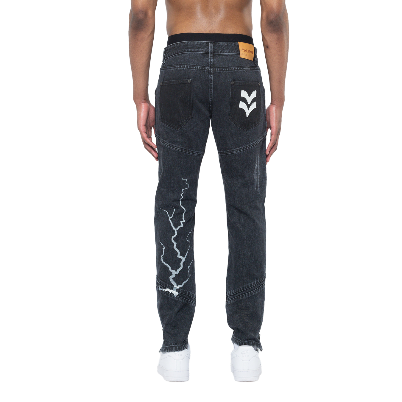 Ashluxe Lightning Denim Pant Black