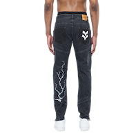 Ashluxe Lightning Denim Pant Black