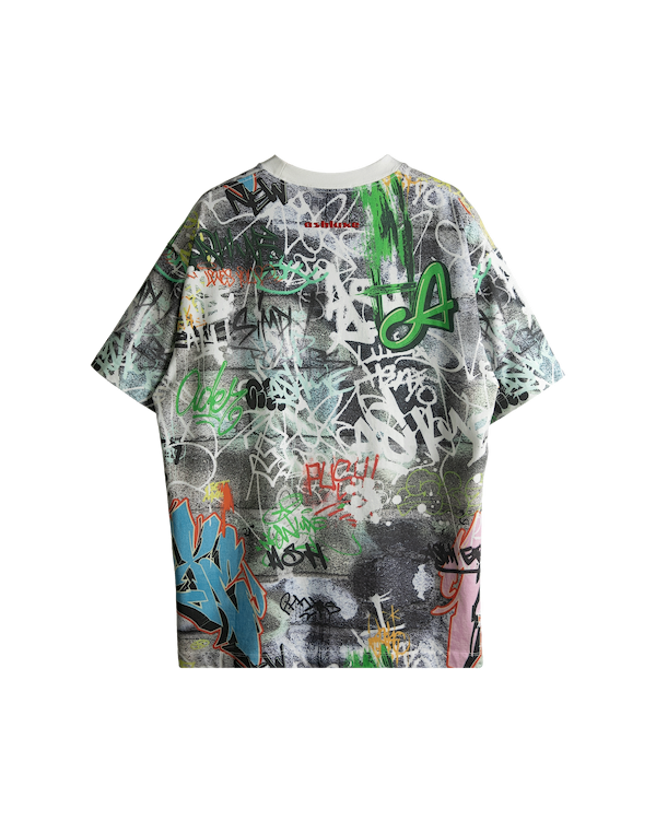 Ashluxe Wall Graffiti T-Shirt White