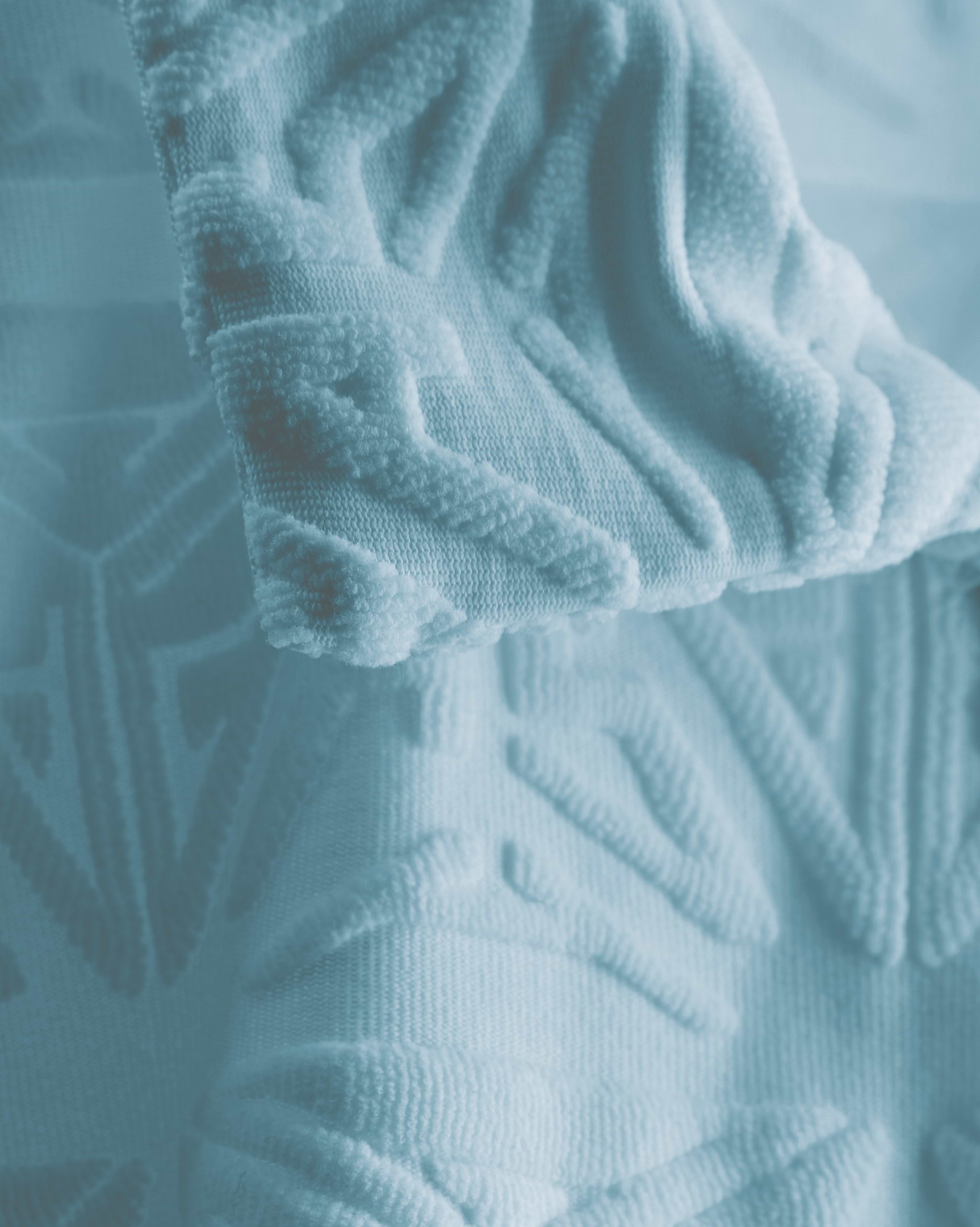 Monogram Plush Jersey Bowling Shirt Blue