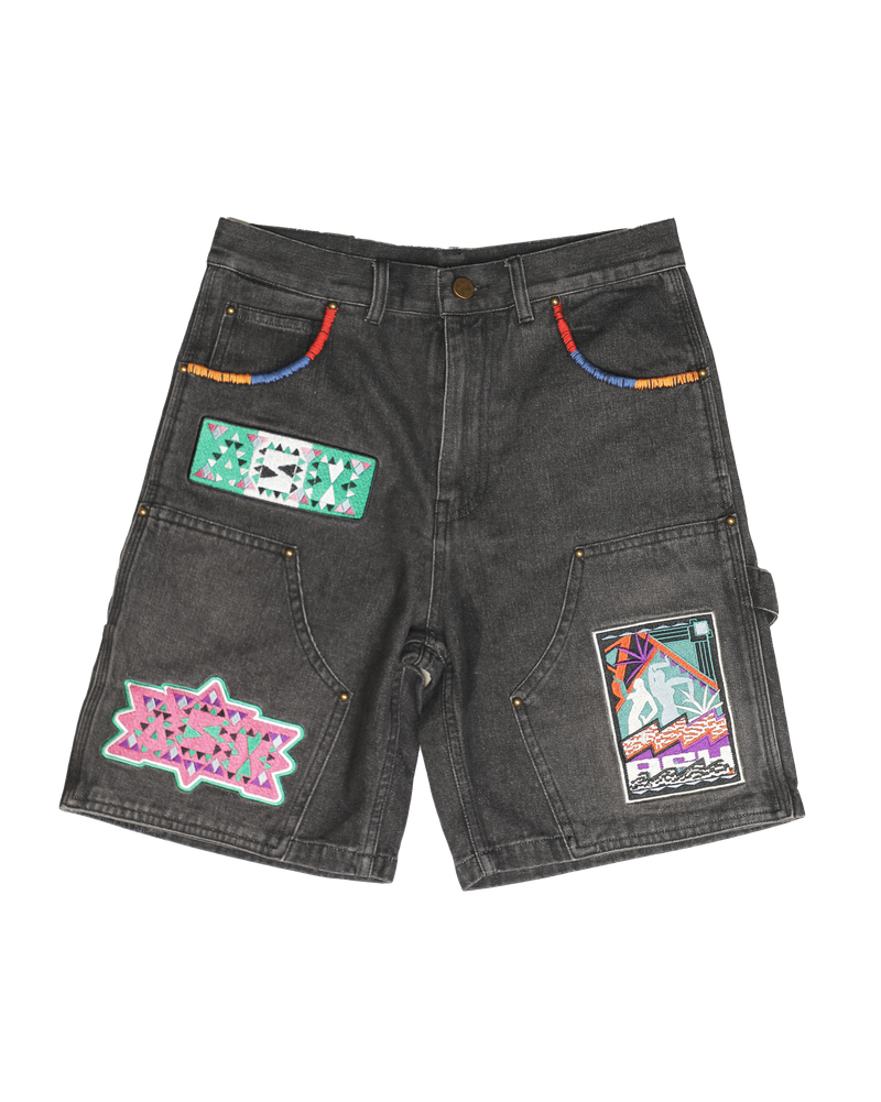 Ashluxe Denim Shorts Washed Black Ashluxe Denim Shorts Washed Black