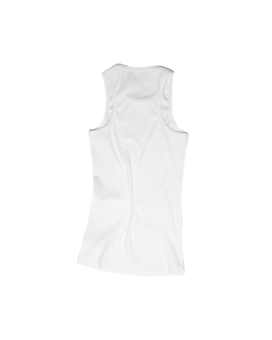 Ash Logo Tank Top - White