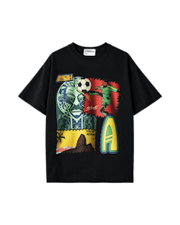 Ashluxe Ngn X Bra Collage T-Shirt Black