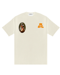 Ashluxe Oval portrait T-shirt Offwhite