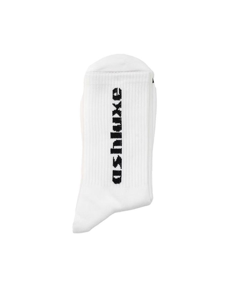 Ash Logo Socks White Black