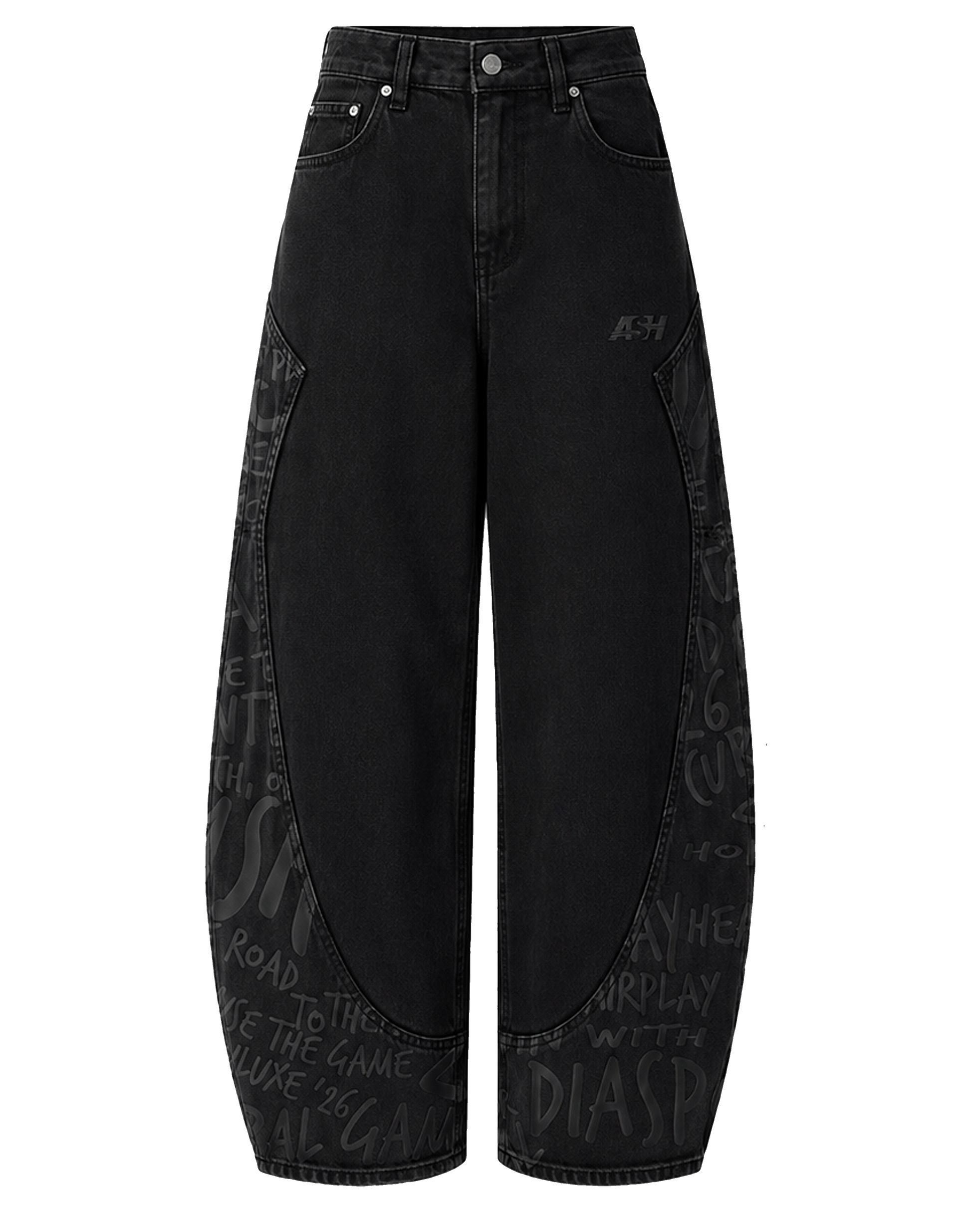 Ash Printed Denim Black