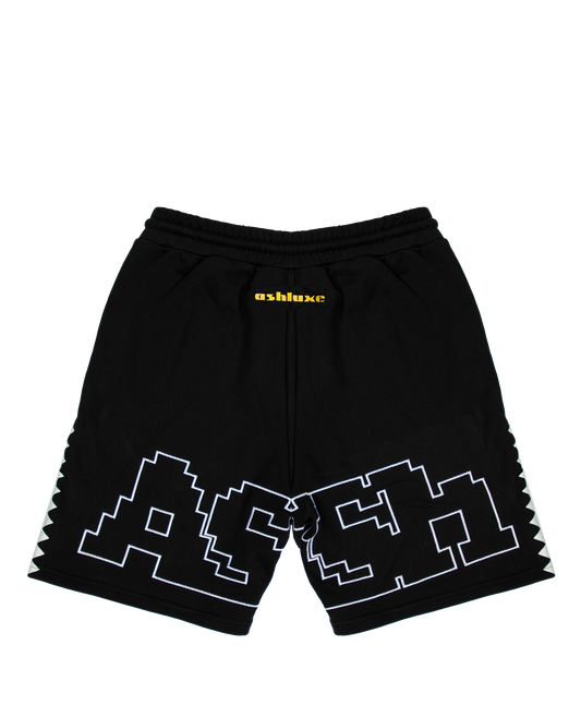 Ashluxe Digital Logo Sweatshort Black