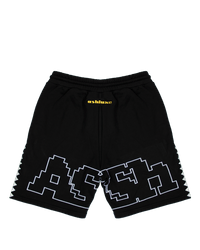 Ashluxe Digital Logo Sweatshort Black