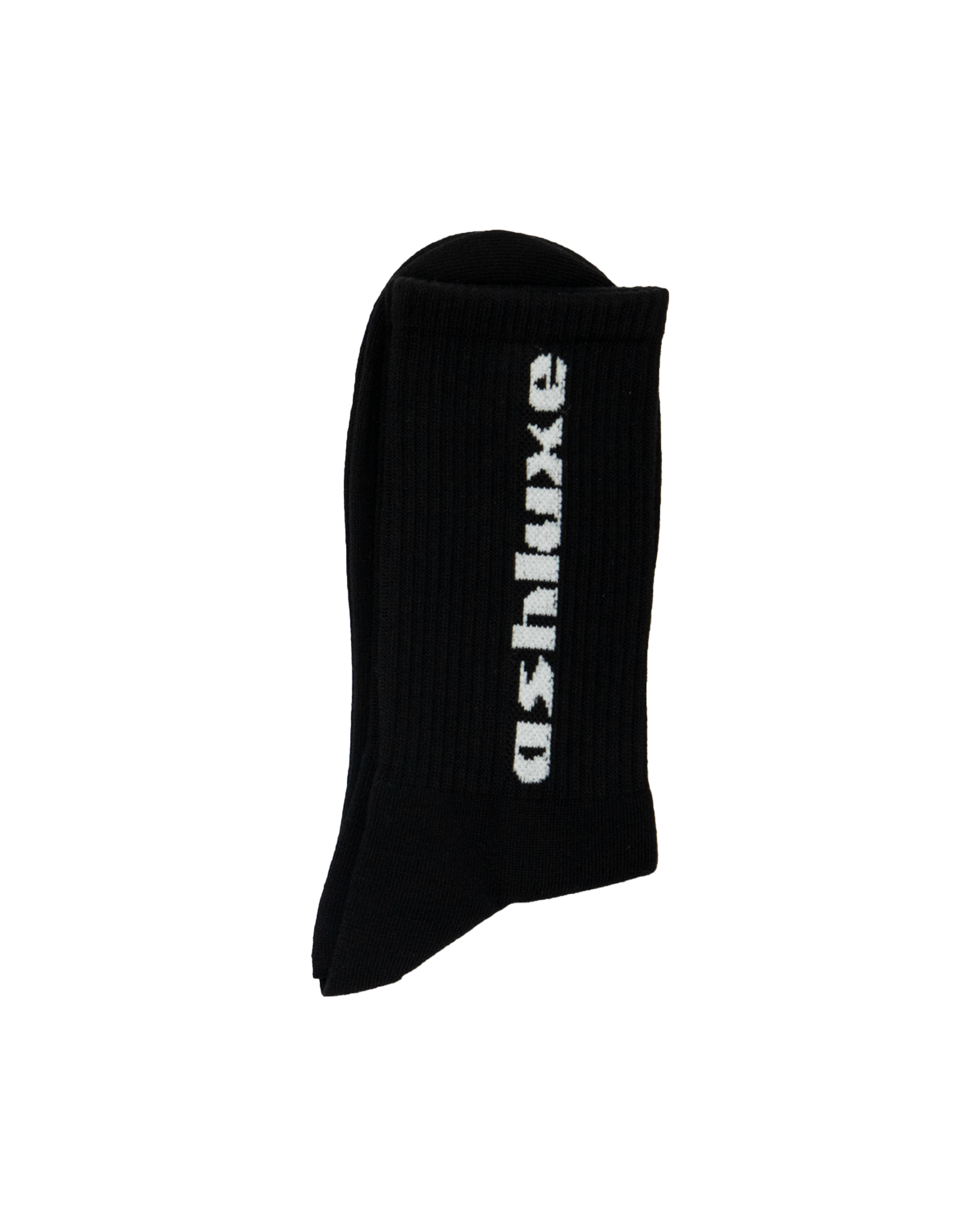 Ash Logo Socks Black White
