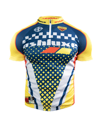 Ashluxe Cycling Jersey Yellow Blue