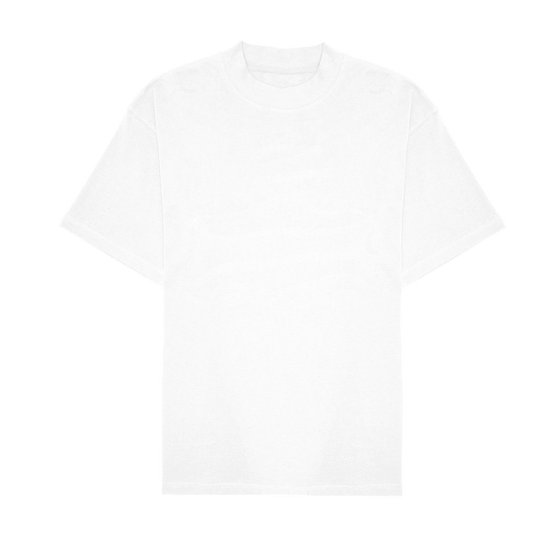 Ashluxe Blank High Neck T-shirt - White