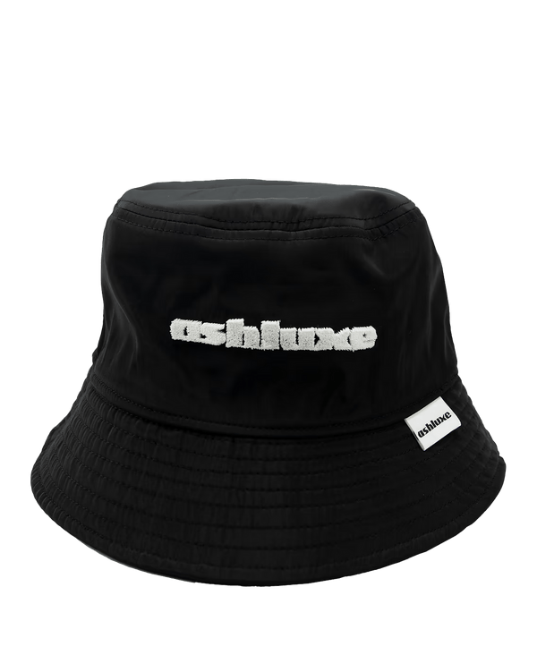 Ashluxe Brim Logo Bucket Hat  Black