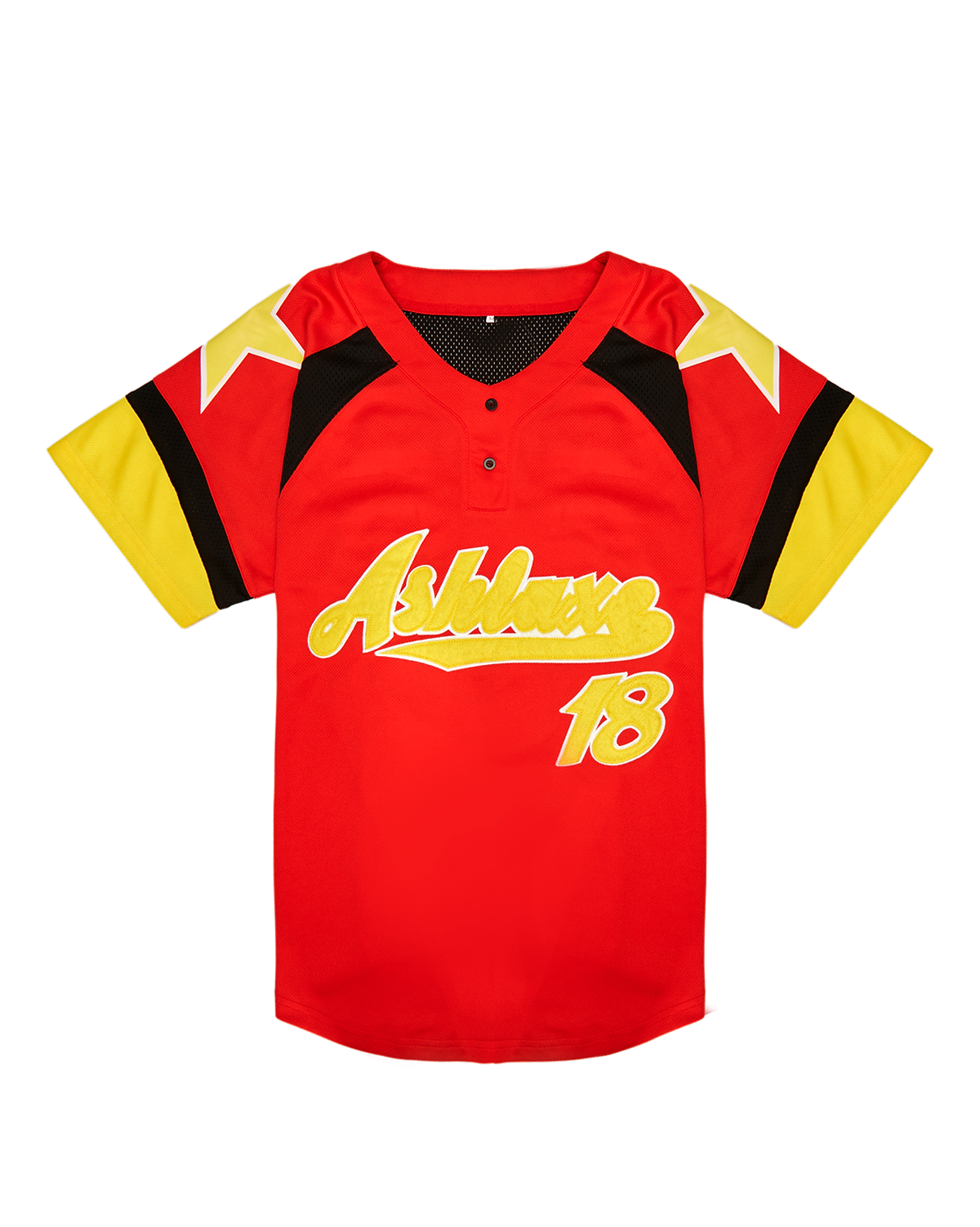 Ashluxe Classic Baseball Jersey Red