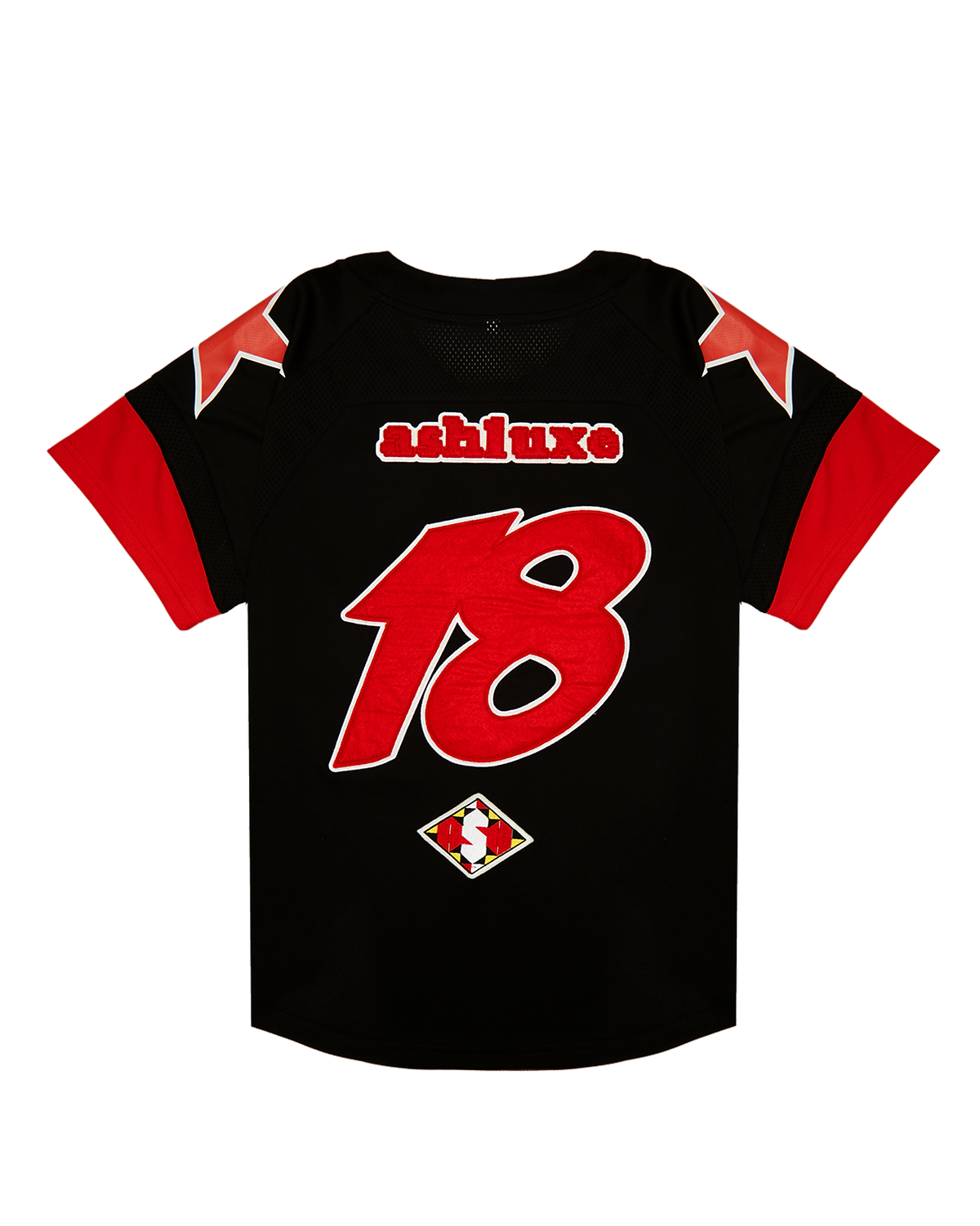 Ashluxe Classic Baseball Jersey Black