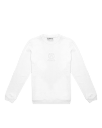 Ashluxe Emblem White Sweatshirt