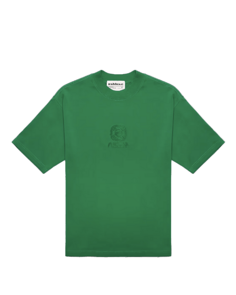 Ashluxe Embroidered Emblem Green T-Shirt