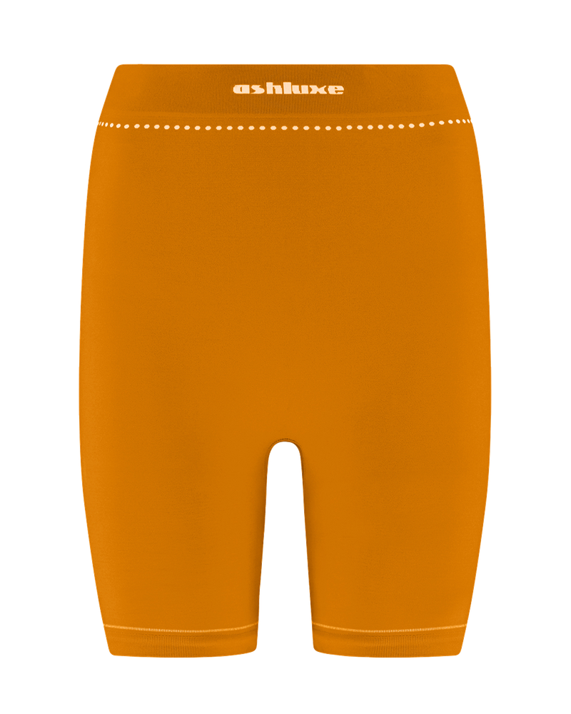 Ashluxe Female Active Biker Shorts - Orange