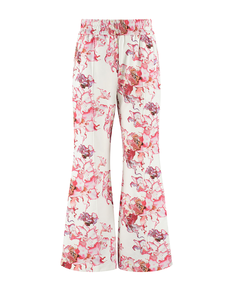 Ashluxe Female Printed Track Pant Pink Flower Aop