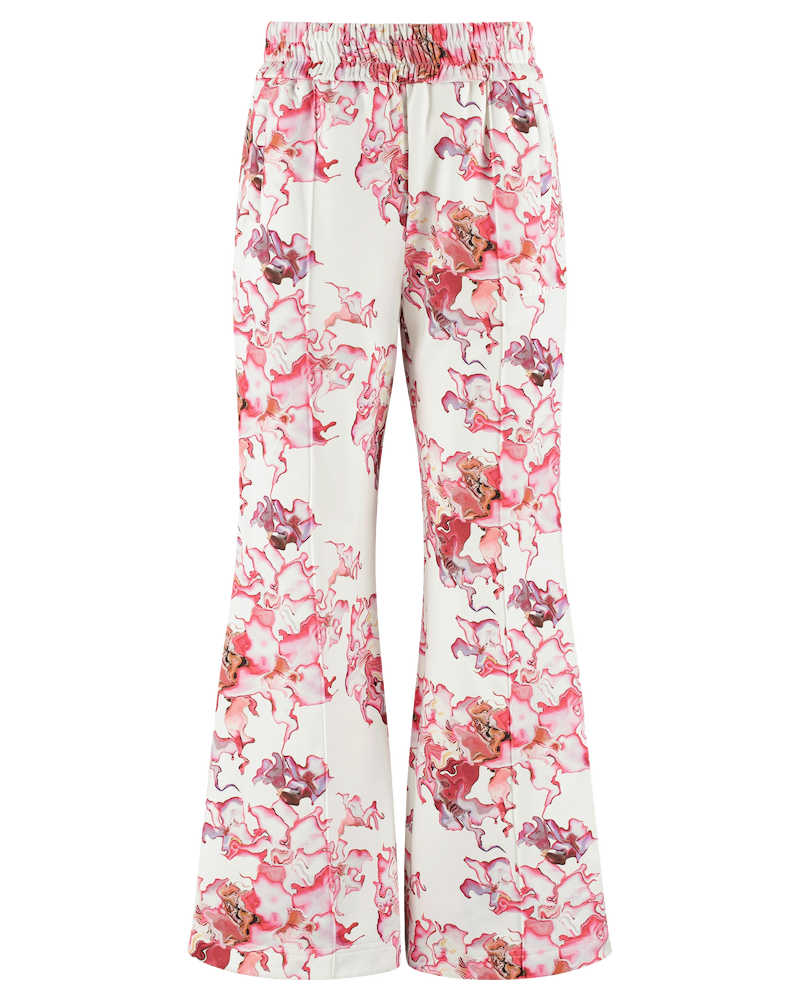 Ashluxe Female Printed Track Pant Pink Flower Aop